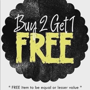 WEEKEND SALE! Buy 2 get 1 free!